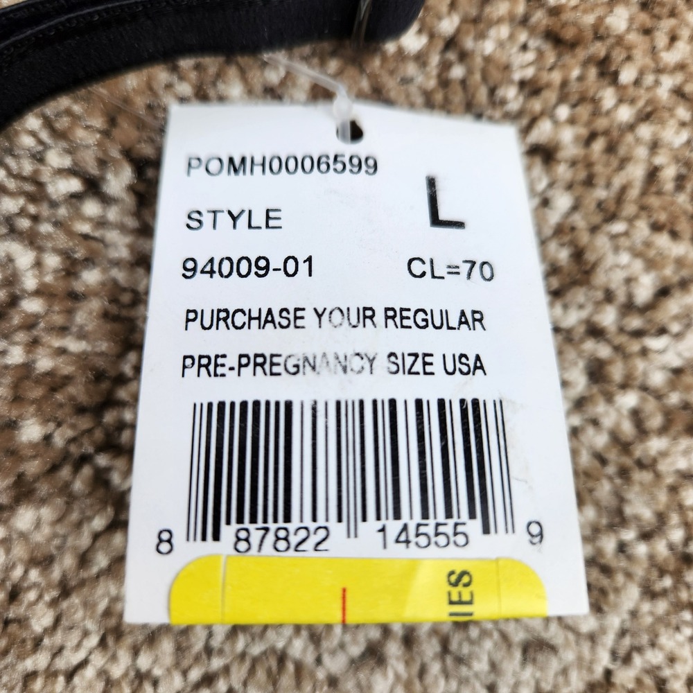 Motherhood Maternity Womens Black Seamless Ribbed Nursing Bra 94009-01 Large NWT - Picture 2 of 5